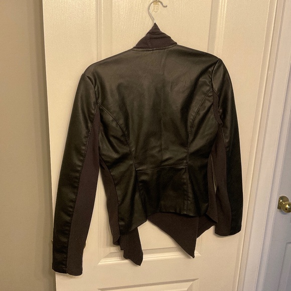 Faux leather Blazer, black - Picture 3 of 10